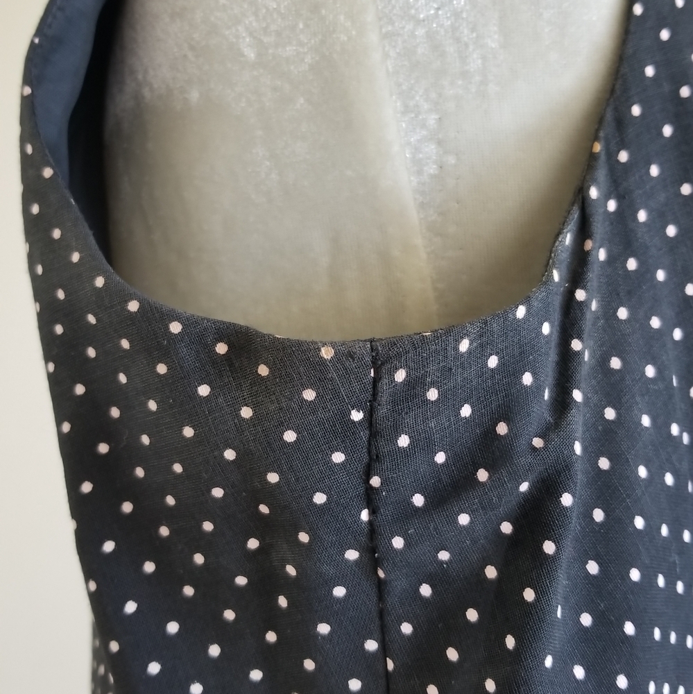 VTG 60s Miss Elliette Swiss Dot Ruffle Dress - Picture 11 of 13